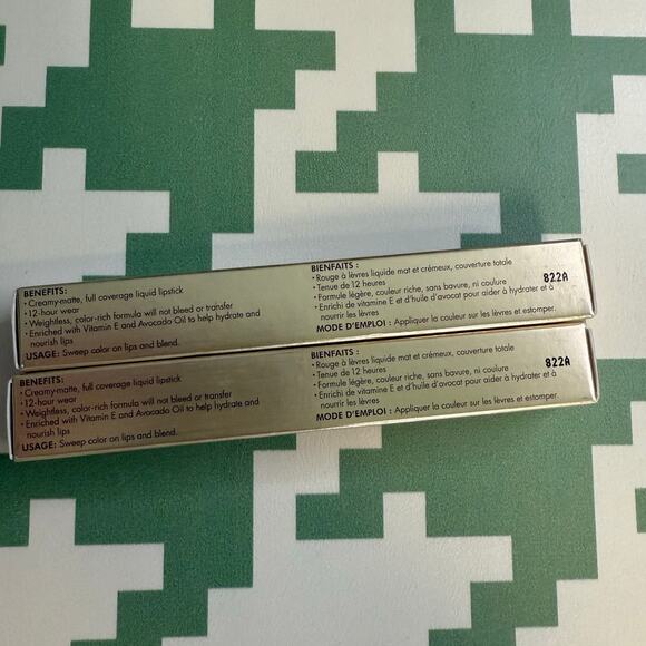 TWO Pack Stila True Red Stay All Day Liquid Lipstick Color Beso - Quantity 2 NIB - Picture 10 of 11